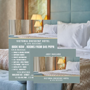 Hotel Room, Hotel Accommodation Business Card