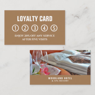 Hotel Room, Hotel Accommodation Business Loyalty Card
