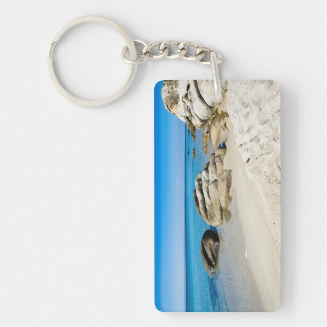 Hotel room key beautiful beach Greece with text Ke Ring (Front)
