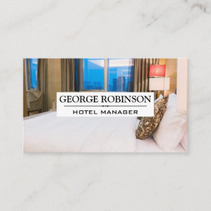 Hotel Room Resort Management Business Card