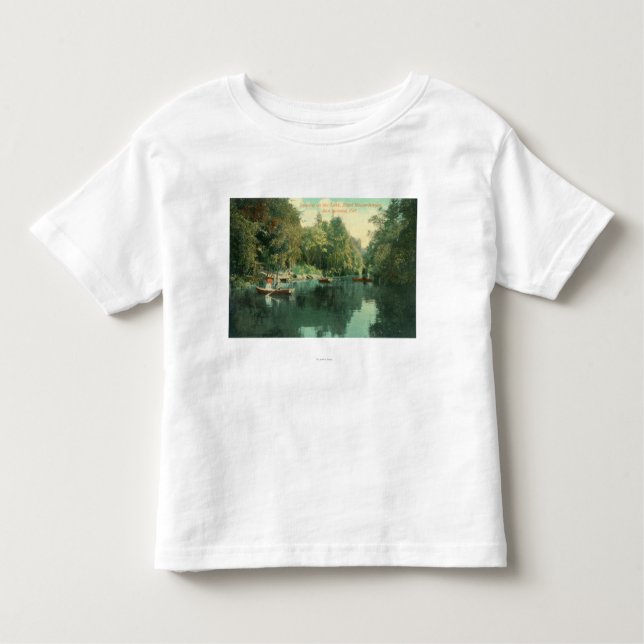Hotel Rowardennan Guests Boating on the Lake Toddler T-Shirt (Front)