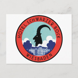 Hotel Schwartzer Bock Wiesbaden Postcard