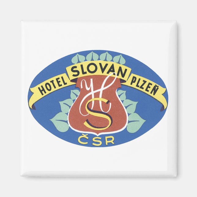 Hotel Slovan Plzen Magnet (Front)