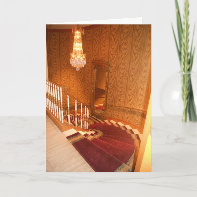 “Hotel St. Paul Staircase” Birthday Card (Front)