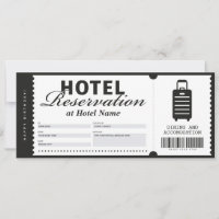 Hotel Stay Reservation Voucher Certificate