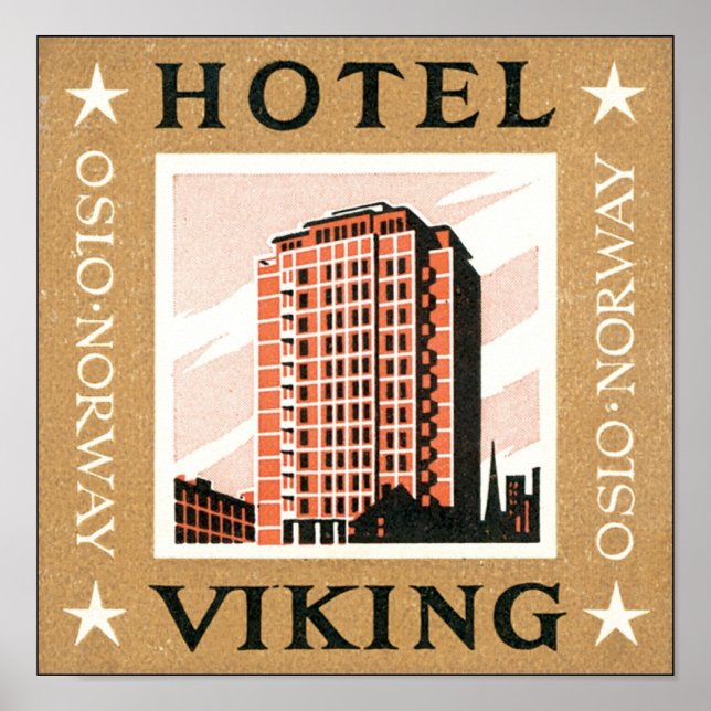 Hotel Viking, Oslo Norway Poster (Front)