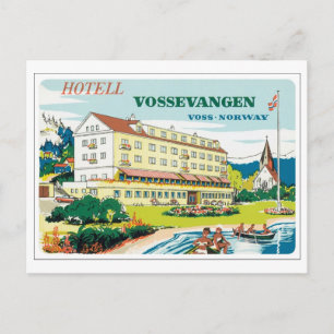 Hotel Vossevangen, Voss Norway Postcard