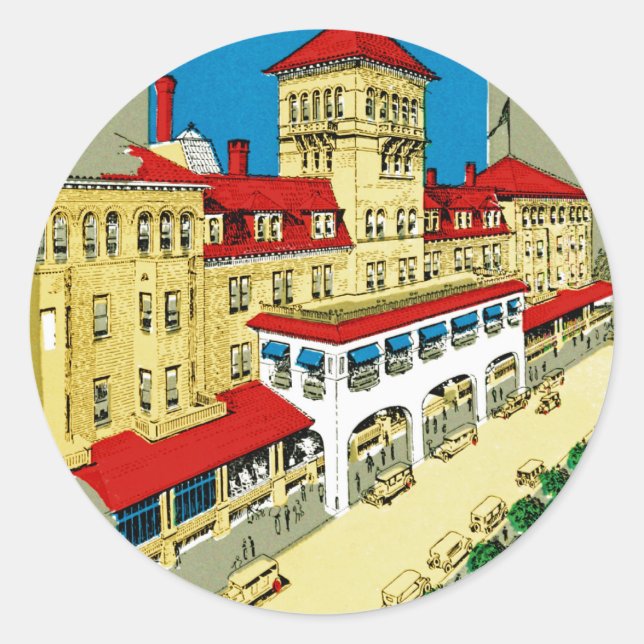 Hotel Windsor Jacksonville Classic Round Sticker (Front)