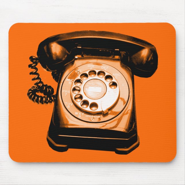 Hotline Orange Mouse Pad (Front)