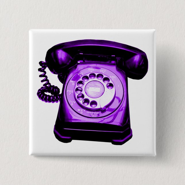 Hotline Purple 15 Cm Square Badge (Front)