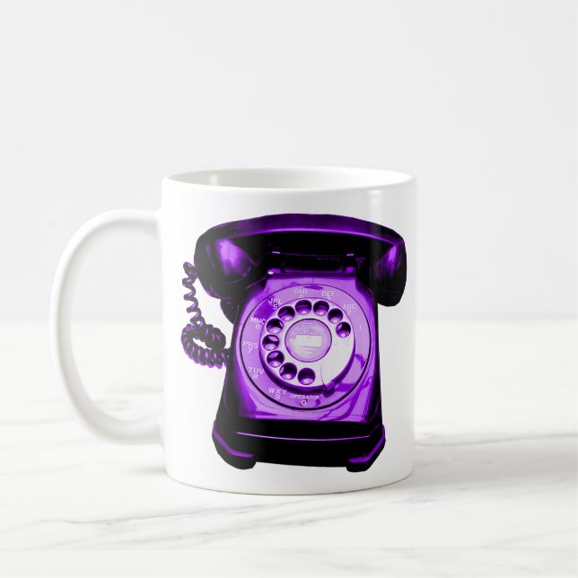 Hotline Purple Coffee Mug (Left)