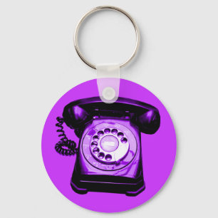 Hotline Purple Key Ring