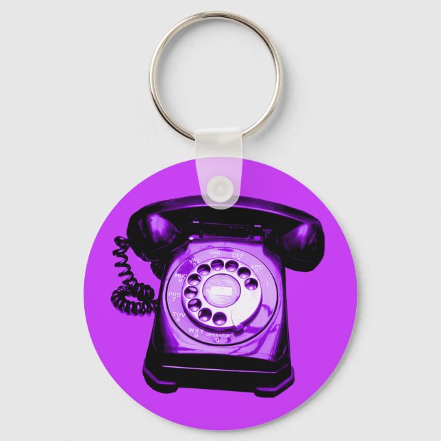 Hotline Purple Key Ring (Front)