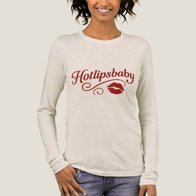 Hotlipsbaby Vintage Glamour T-Shirt – Tri-Blend Shirt (Front)