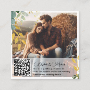 HOTO Details QR Rsvp Gift Registry Accommodation Enclosure Card