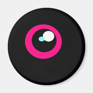 HotPink Monster Fridge Eye magnet #2