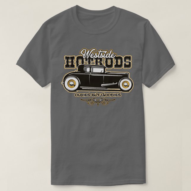 Hotrod Classic Muscle Cars Drift  T-Shirt (Design Front)