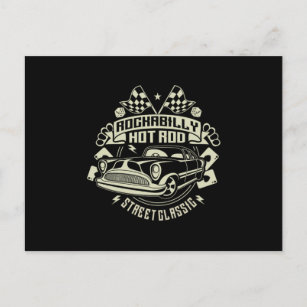 Hotrod Racing Hot Rod Vintage Retro American Gift Postcard