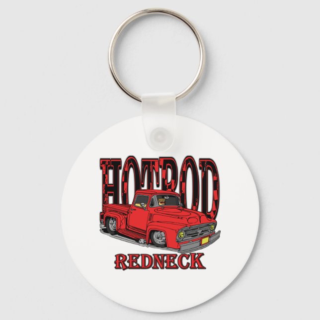 Hotrod Redneck Key Ring (Front)