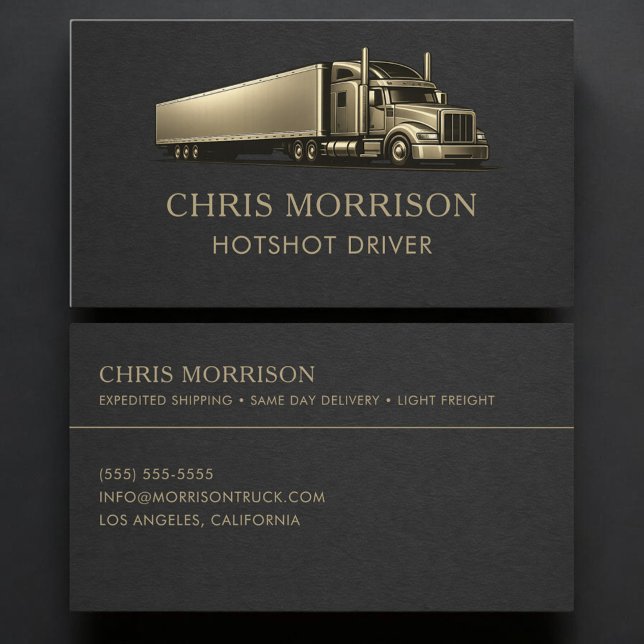 Hotshot Driver Professional Business Card (Creator Uploaded)