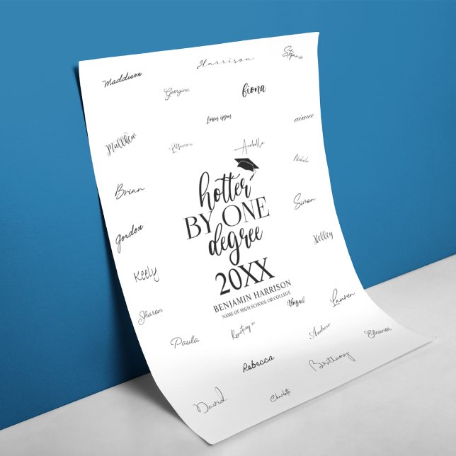 Hotter By One Degree Graduation Signature Poster (Creator Uploaded)