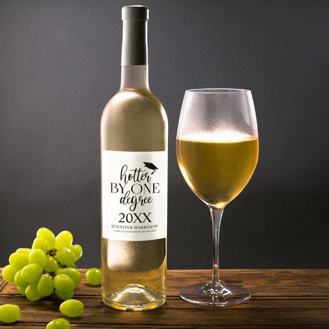 Hotter By One Degree | Graduation Wine Label (Creator Uploaded)