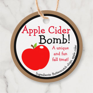 Hottest Fall Drink | Apple Cider Bomb Tags