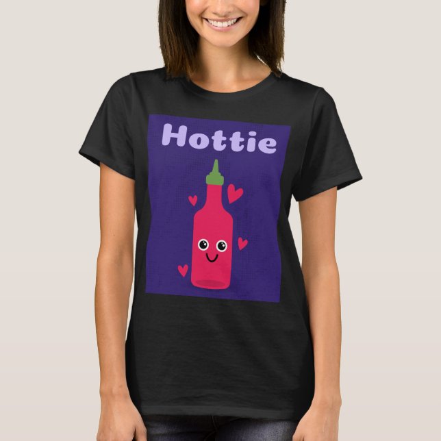 HOTTIE FUNNY PUN HOT SAUCE T-SHIRT (Front)