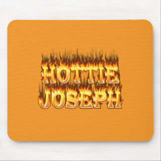Hottie Joseph fire and flames Mouse Pad