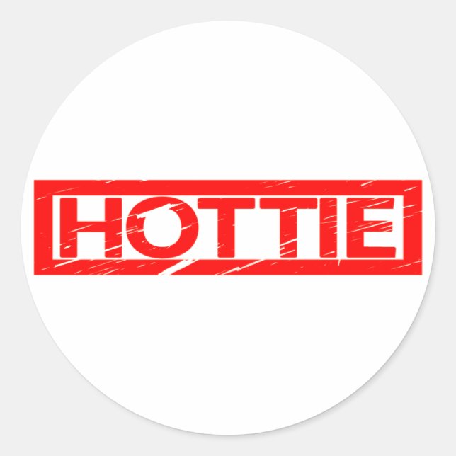 Hottie Stamp Classic Round Sticker (Front)