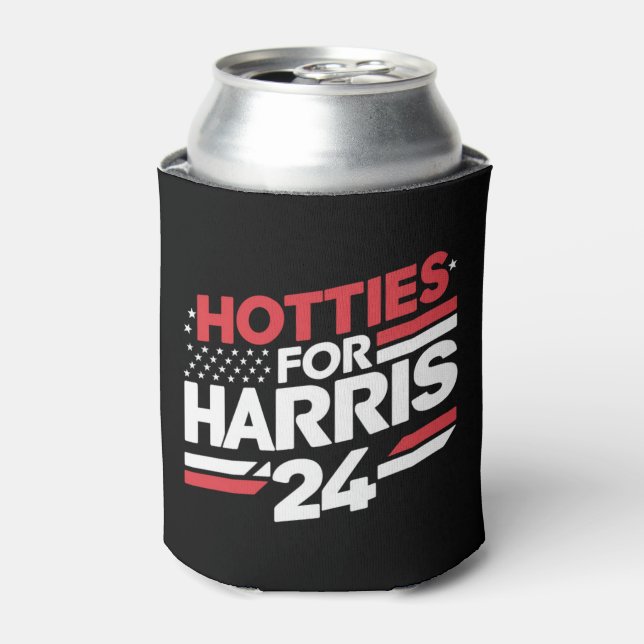 Hotties For Harris 24 Can Cooler (Can Front)