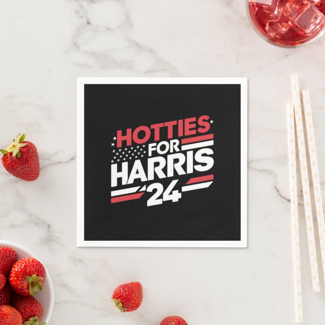 Hotties For Harris 24 Napkin (Insitu)