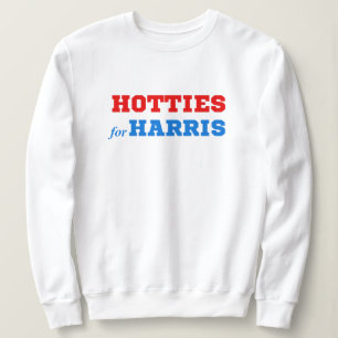 Hotties for Harris Political Funny Kamala Crewneck Sweatshirt