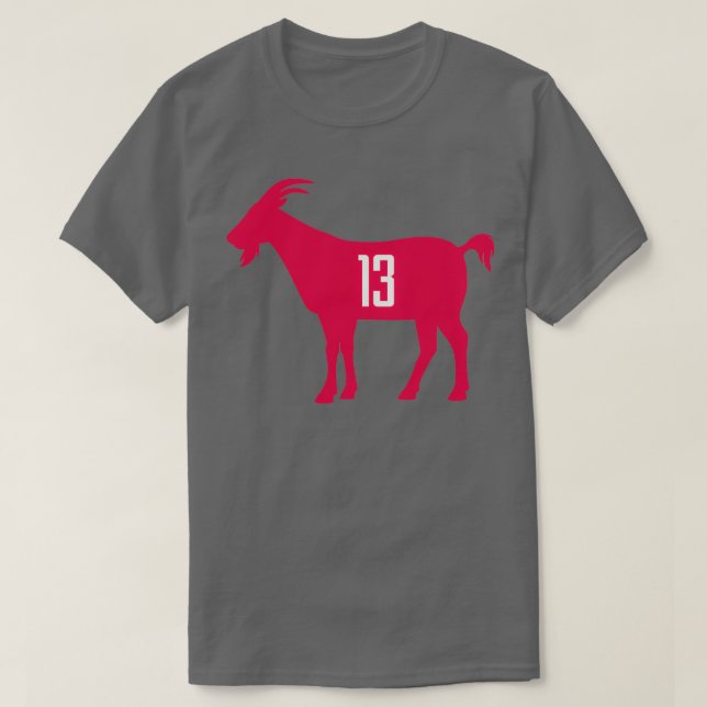 HOU GOAT 13 black T-Shirt (Design Front)