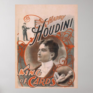 Houdini King of Cards Poster