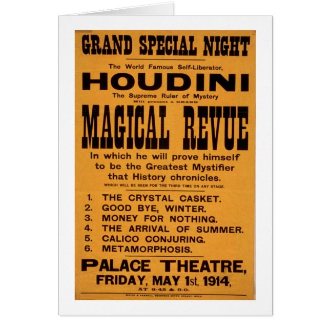 Houdini poster (Front)