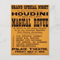 Houdini's Magical Revue, 1914