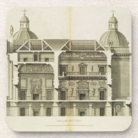 Houghton Hall: cross-section of the Hall and Salon