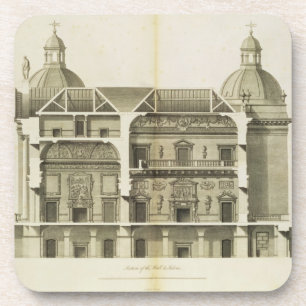 Houghton Hall: cross-section of the Hall and Salon Coaster