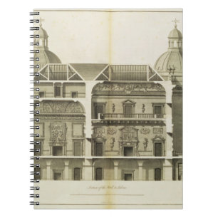 Houghton Hall: cross-section of the Hall and Salon Spiral Notebook