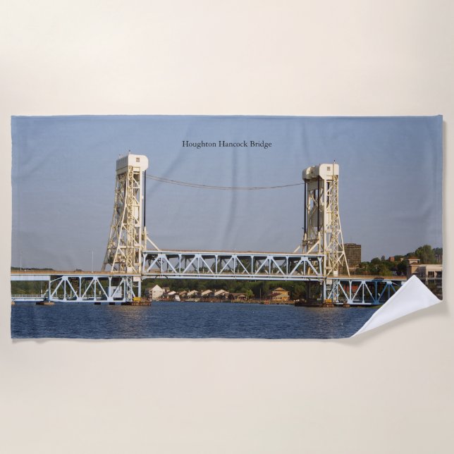 Houghton Hancock Bridge beach towel (Front)