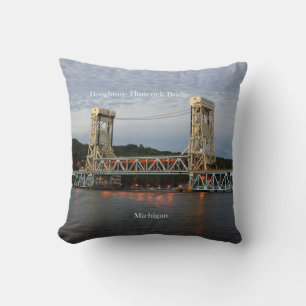 Houghton Hancock Bridge double sided square pillow