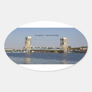 Houghton Hancock Bridge rectangle or Oval Sticker