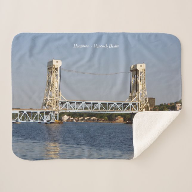 Houghton Hancock Bridge sherpa blanket (Front (Horizontal))