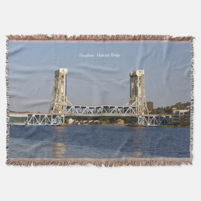 Houghton Hancock Bridge throw blanket (Front)