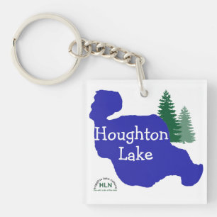 Houghton Lake, Michigan Key Ring