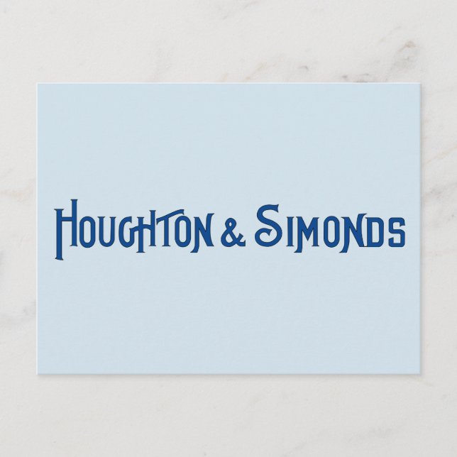 Houghton & Simonds Postcard (Front)