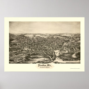 Houlton, ME Panoramic Map - 1894 Poster