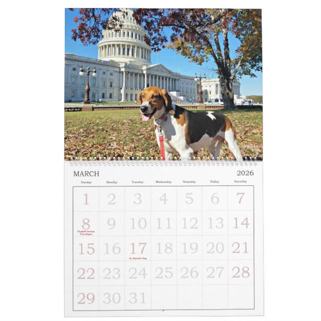 Hound District 18 Month Calendar (Mar 2026)