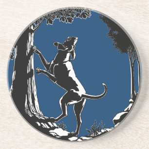 Hound Dog Art Drink Coasters Hunting Dog Coasters